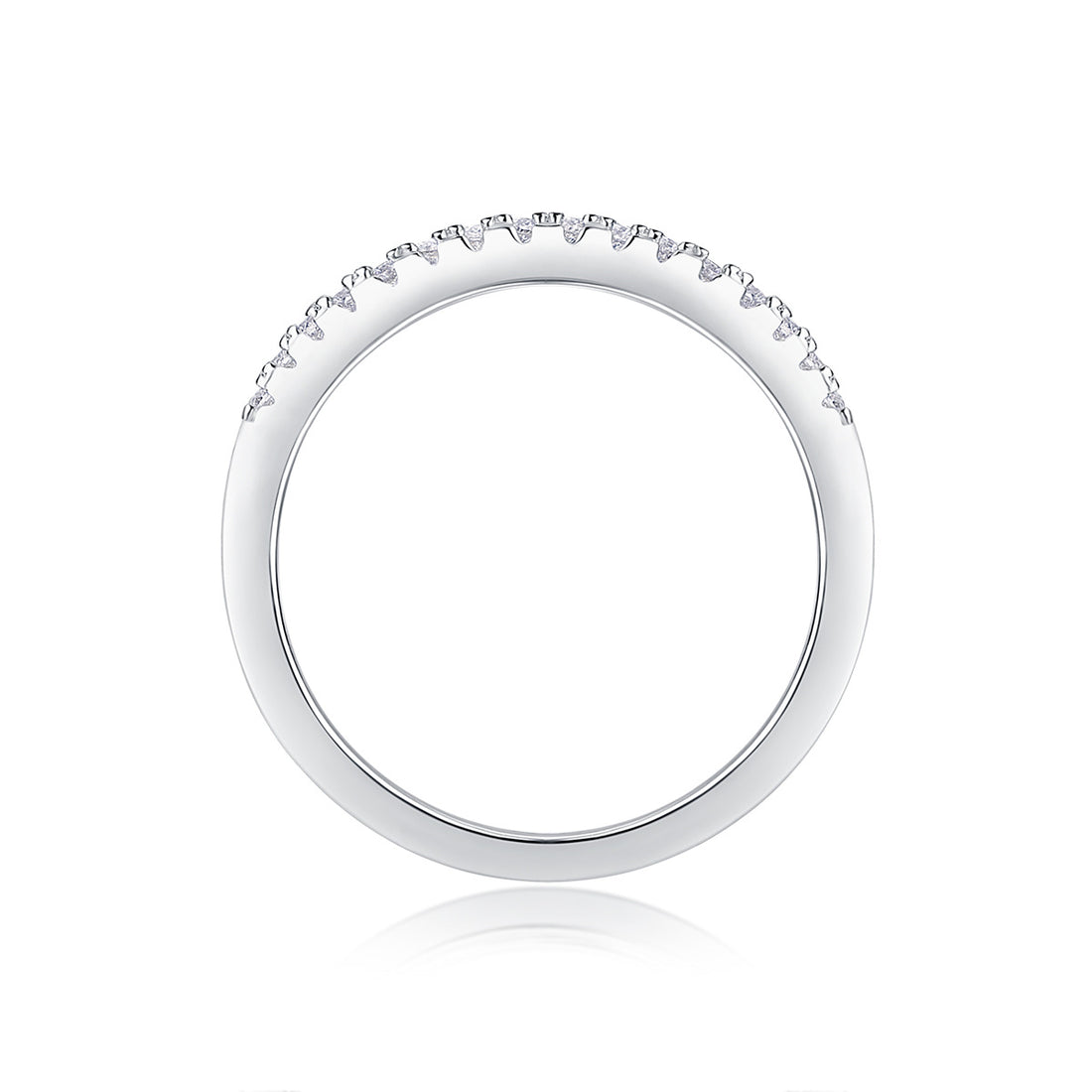 Stacked Embrace Moissanite Ring