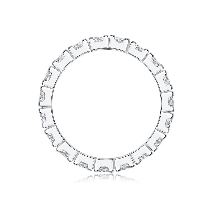 1.9ct Moissanite Ring Eternity Band